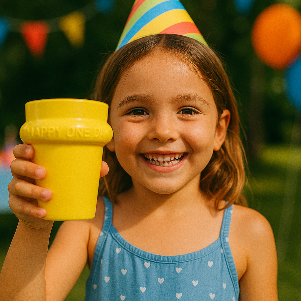 Pack 12 Vasos Plástico Duro Reutilizables Para Niños 350 ML