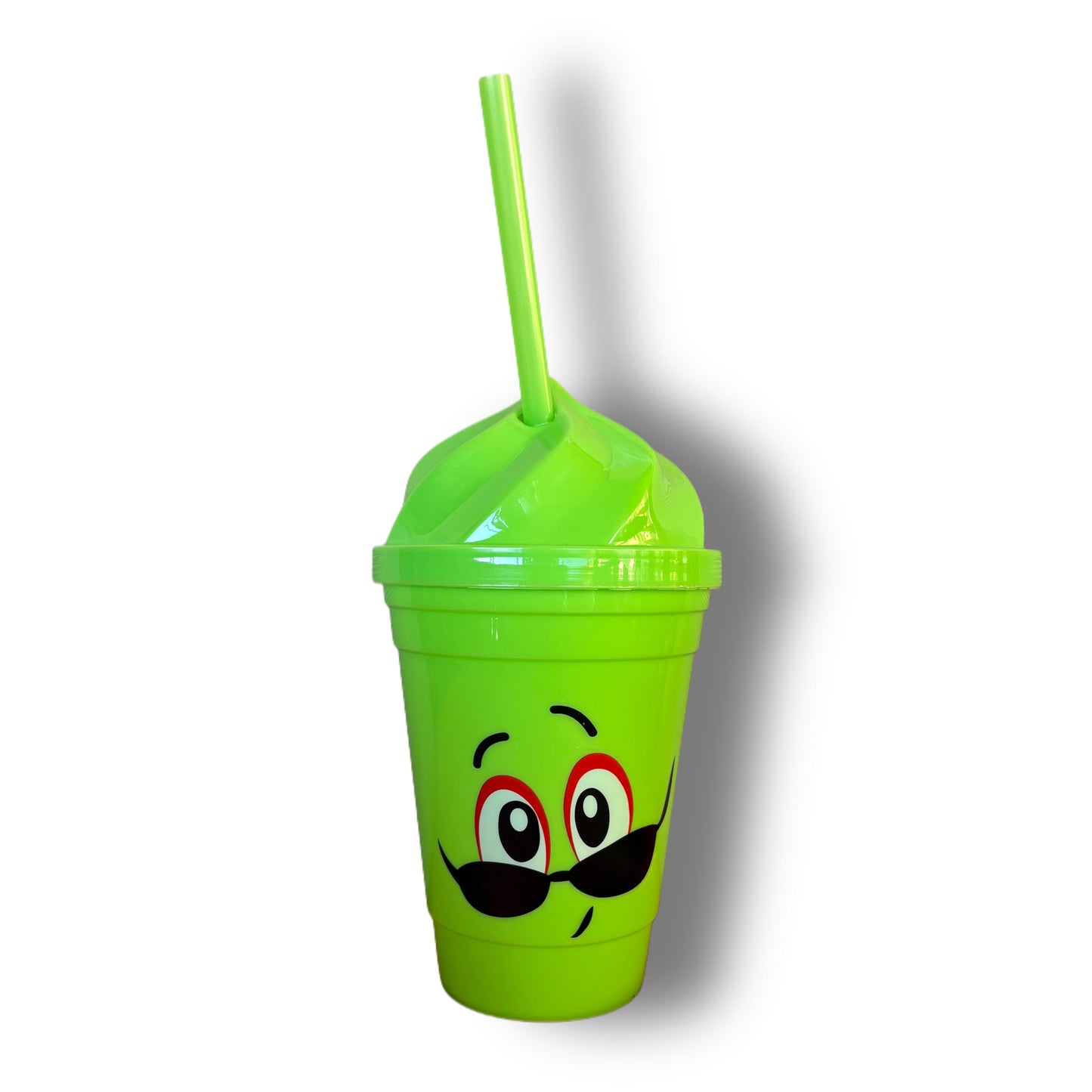 Pack 12 Vasos Plásticos Reutilizables Con Tapa Y Bombilla Para Niños Fiestas y Cumpleaños Multicolores 450 ML