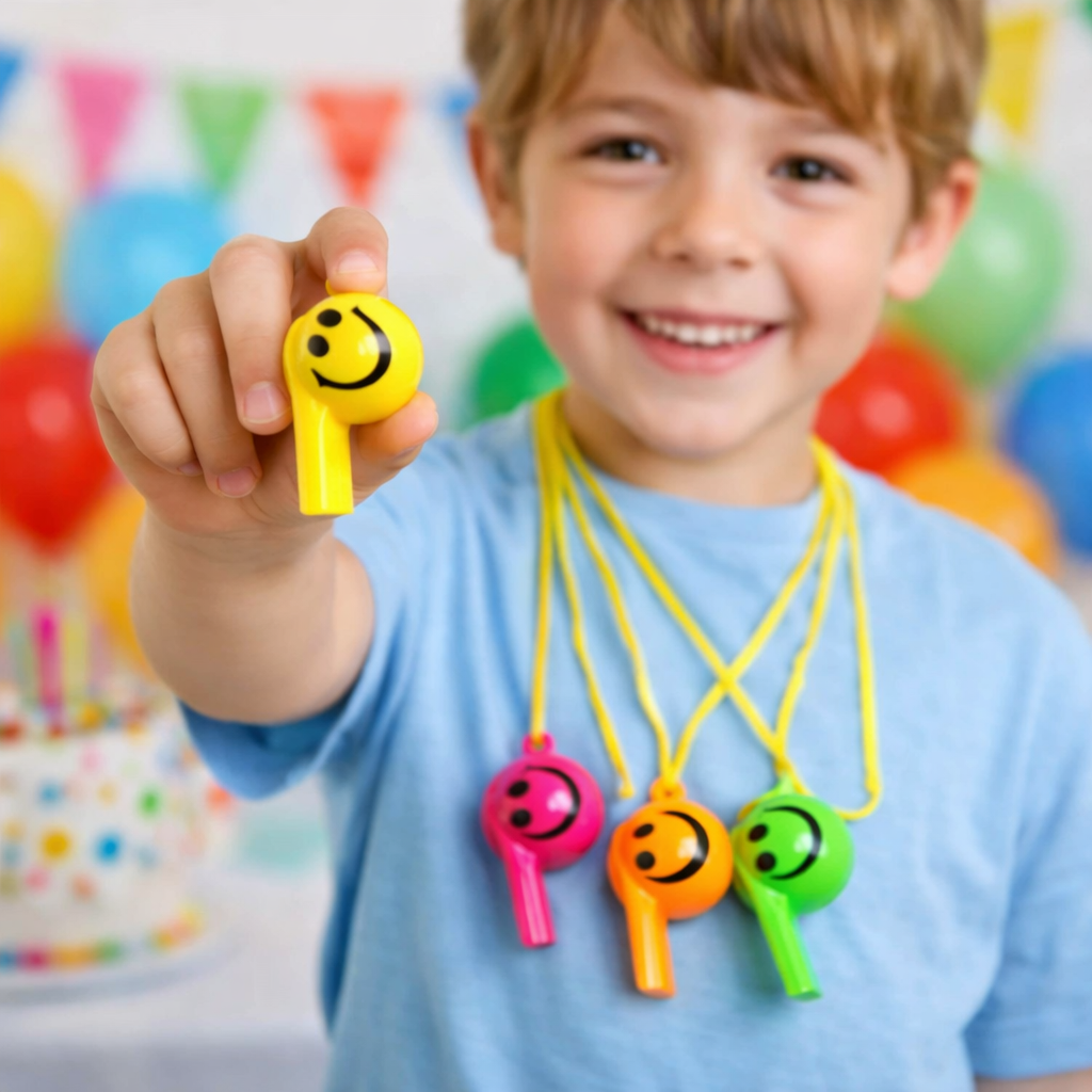 Pack 12 Pitos Silbatos De Plástico Juguetes Sorpresas Cumpleaños Niños
