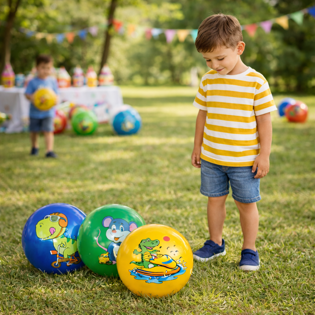 Pack 12 Pelotas Inflables De Goma Playa Para Niños Animales