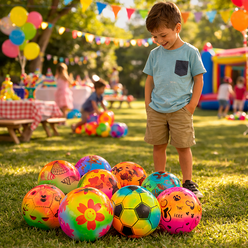 Pack 12 Pelotas Inflables De Goma Playa Para Niños Multicolores