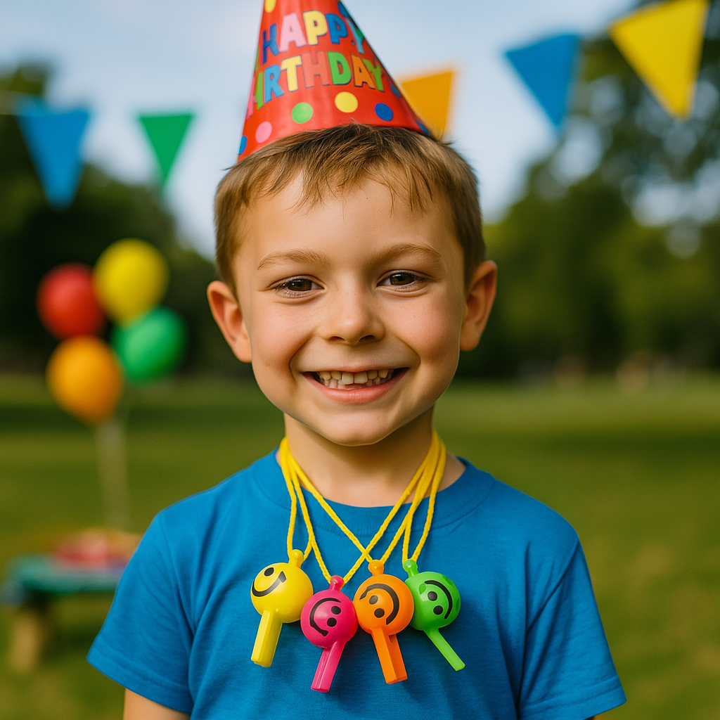 Pack 12 Pitos Silbatos De Plástico Juguetes Sorpresas Cumpleaños Niños