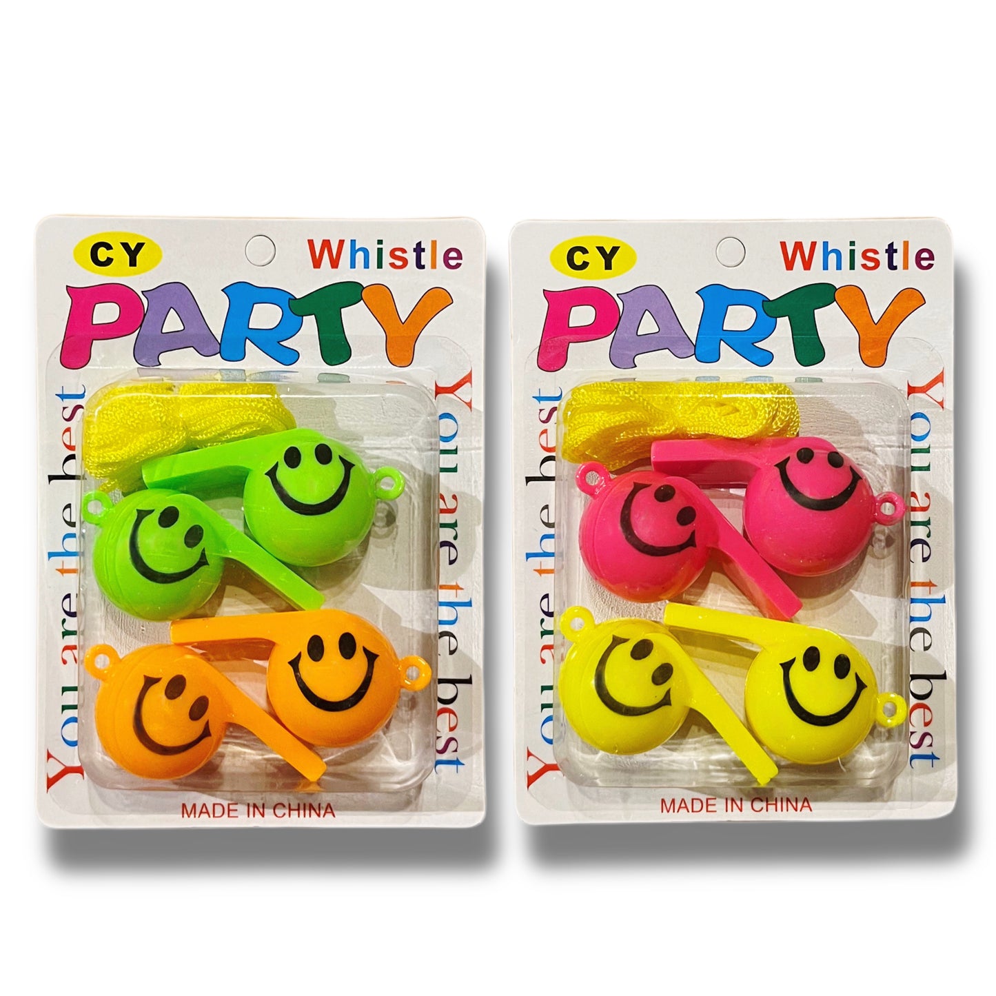 Pack 12 Pitos Silbatos De Plástico Juguetes Sorpresas Cumpleaños Niños