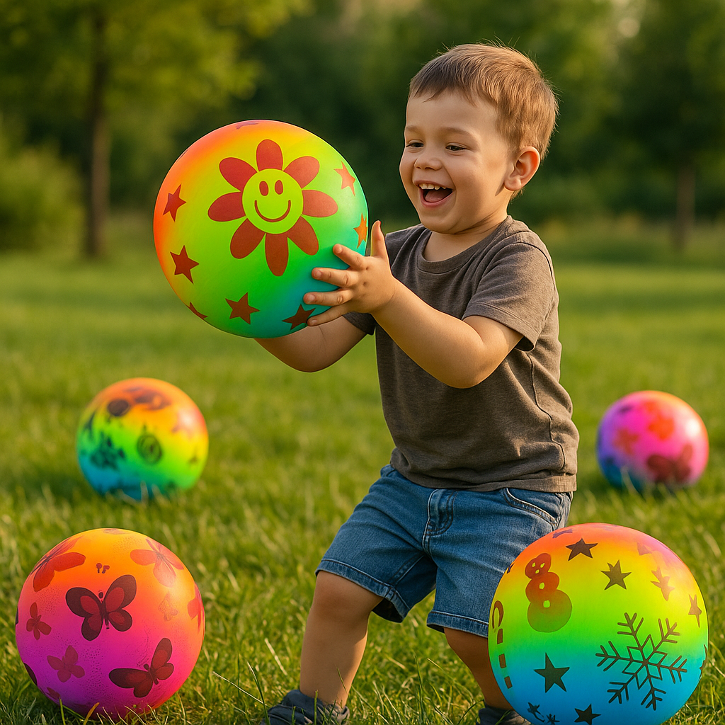 Pack 12 Pelotas Inflables De Goma Playa Para Niños Multicolores
