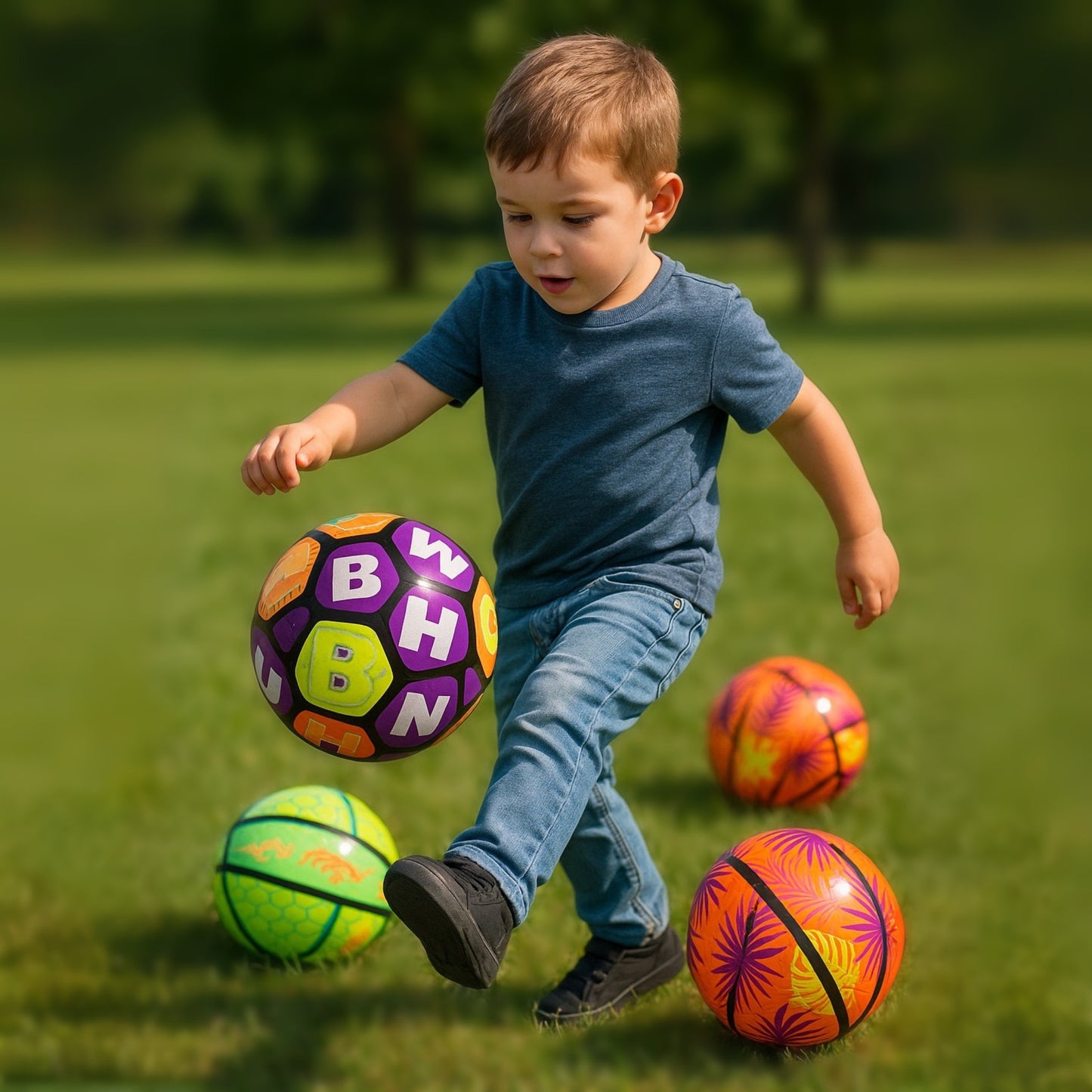 Pack 12 Pelotas Inflables De Goma Playa Para Niños Flúor